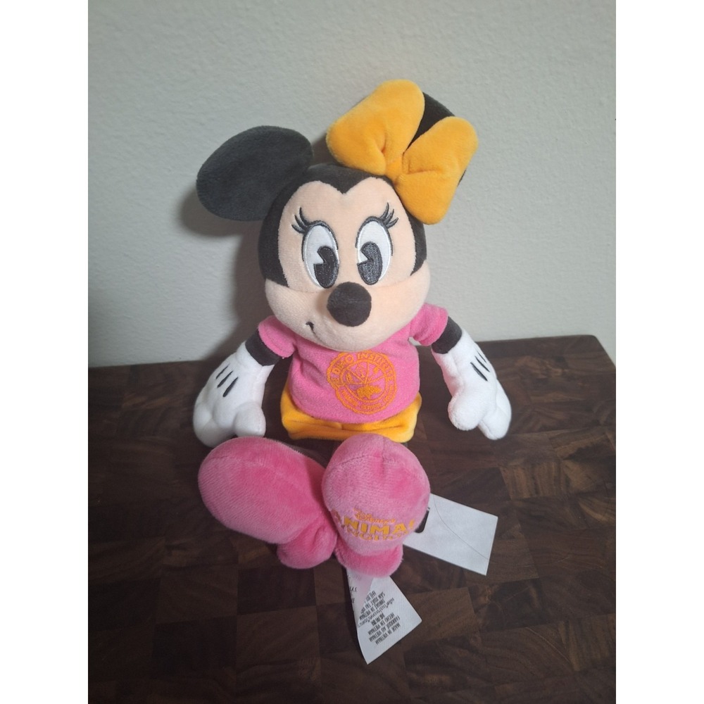 Disney Parks Dino‎ Institute Minnie Mouse Plush 10" Animal Kingdom